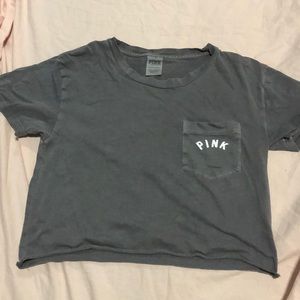 Pink cropped tee